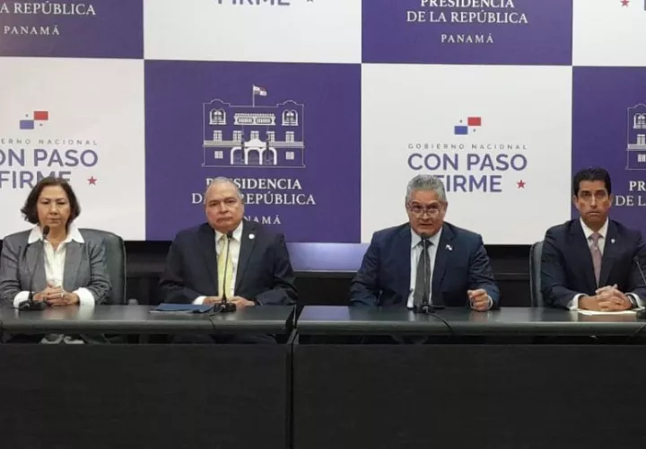 Conferencia de prensa tras el Consejo de Gabinete. Foto: Cortesía