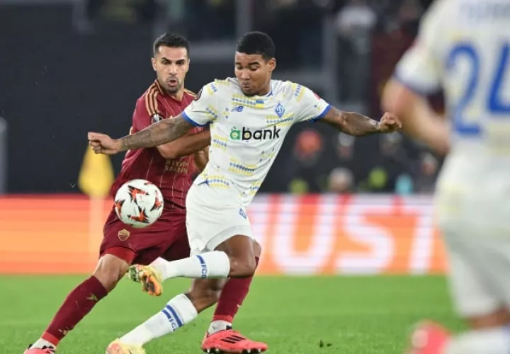 El panameño Eduardo Guerrero del Dinamo de Kiev (der.): Foto: EFE
