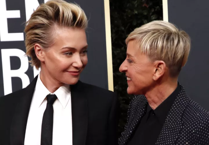 Portia de Rossi y Ellen Degeneres. Foto: EFE / Nina Prommer
