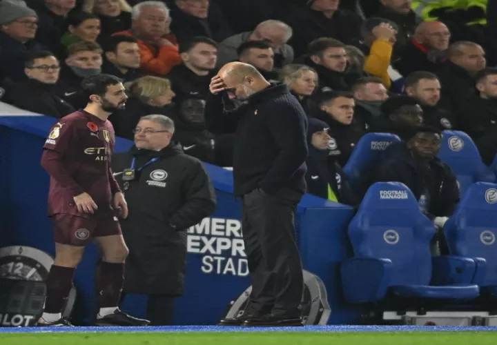 El entrenador del City Pep Guardiola. Foto: EFE