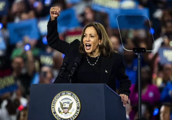 Fotografía de la vicepresidenta de Estados Unidos, Kamala Harris. Foto: EFE