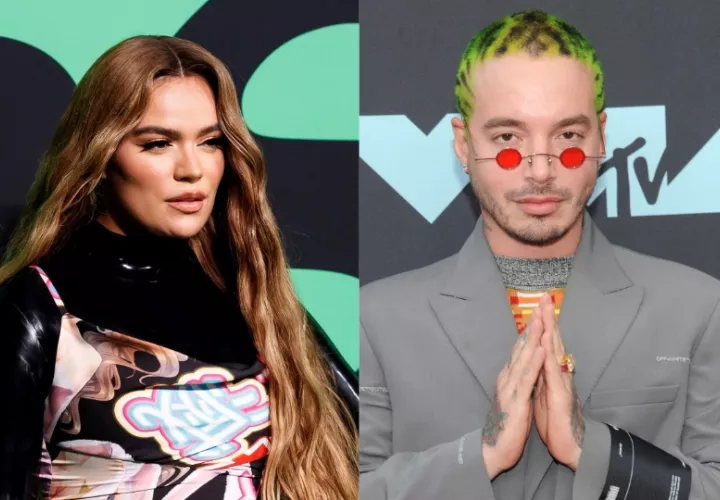 Los colombianos Karol G y J Balvin. Foto: EFE / Archivo