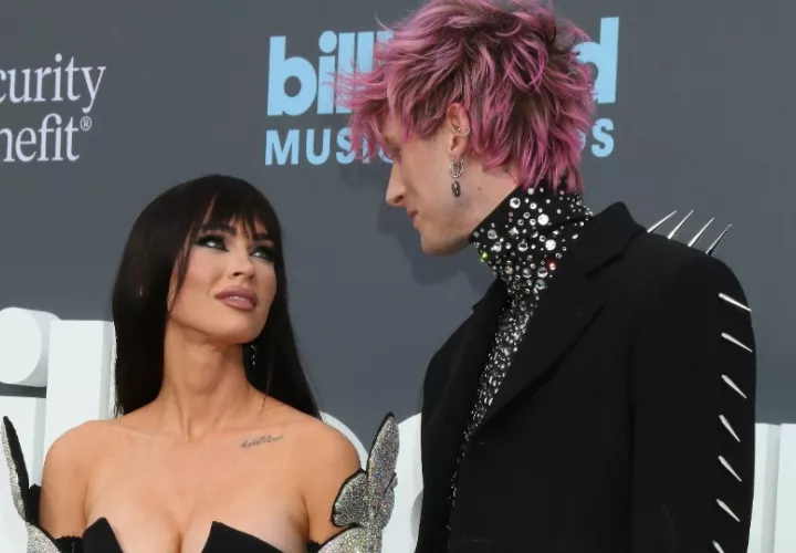 Megan Fox y Machine Gun Kelly. Foto: EFE / EPA / Nina Prommer