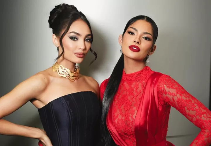 R’Boney Gabriel y Sheynnis Palacios. Foto: Instagram / @missuniverse