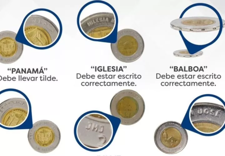 Instructivos para identificar las monedas genuinas. Foto: Cortesía