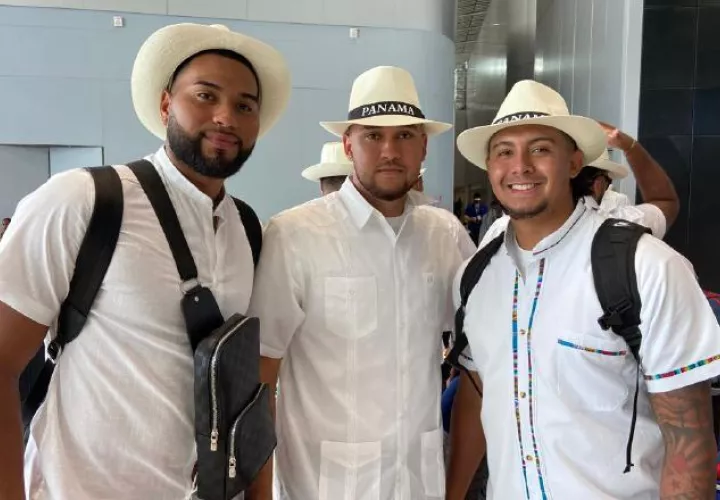 Jugadores del equipo panameño de béisbol. Foto: Fedebeis