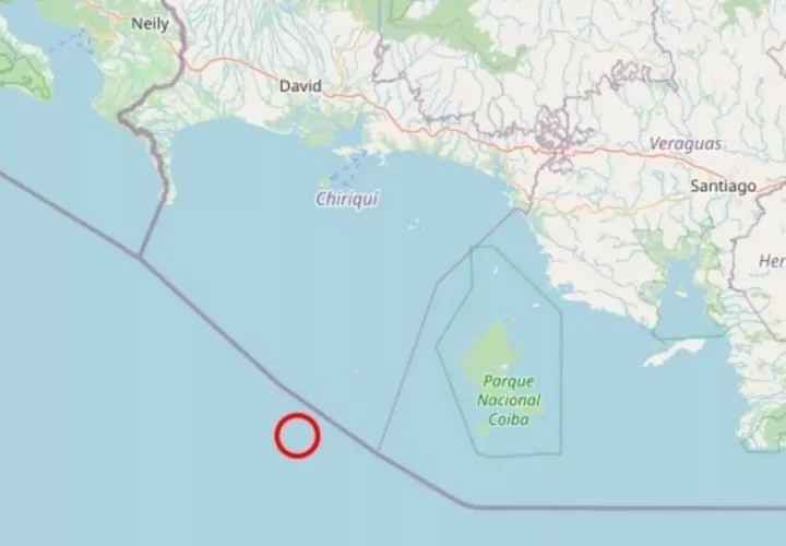 El Instituto de Geociencias de la estatal Universidad de Panamá (UP) señaló en su red social de X que el sismo se registró a las 2:30 hora local (07:54 GMT) con epicentro a 85 km al oeste de Coiba. 
