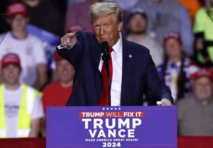 Candidato republicano, Donald Trump.