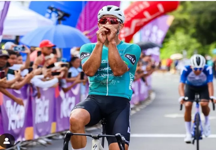Jason Huertas ganó la cuarta epata de la Vuelta a Chiriquí. Foto: Fepaci