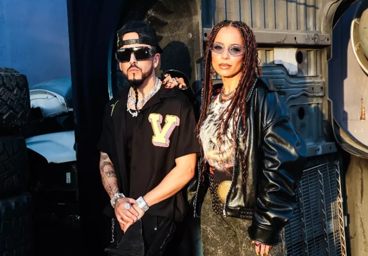 Yandel y Blanca Reyes. Foto: EFE / Chepe Jose
