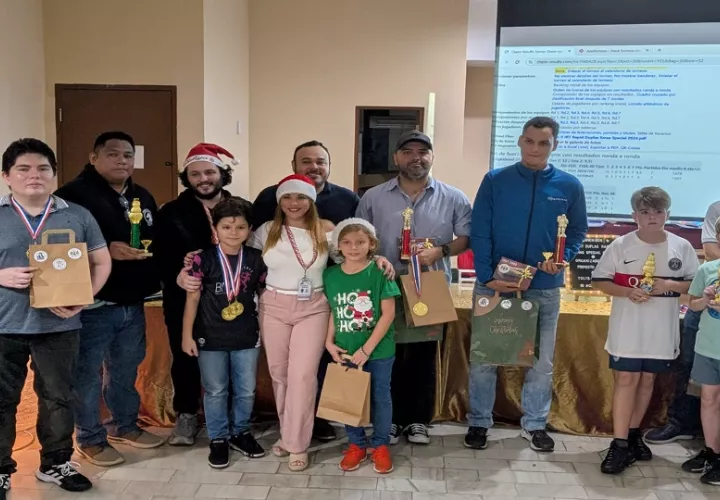 Ganadores del  Xmas Special 2024 de Ajedrez. Foto: Cortesía