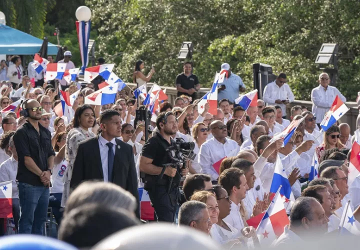 Panamá celebró este martes 25 años de administración panameña. Foto: EFE
