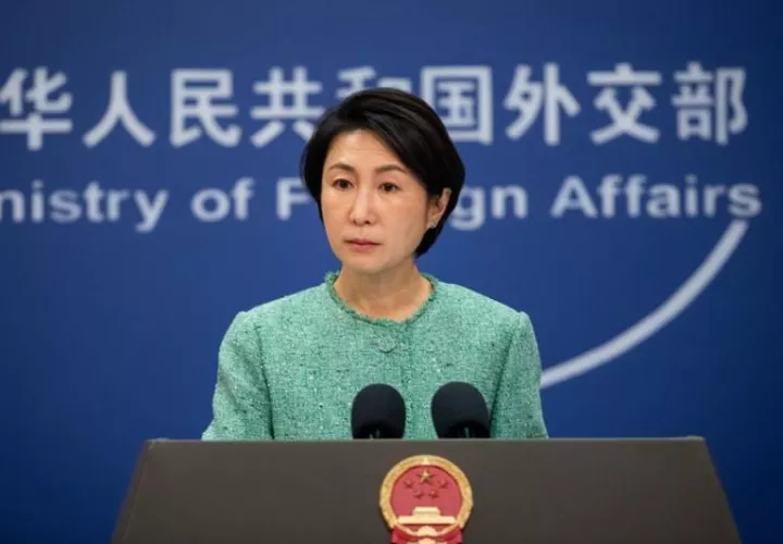La portavoz de la Cancillería china Mao Ningl. Foto: EFE