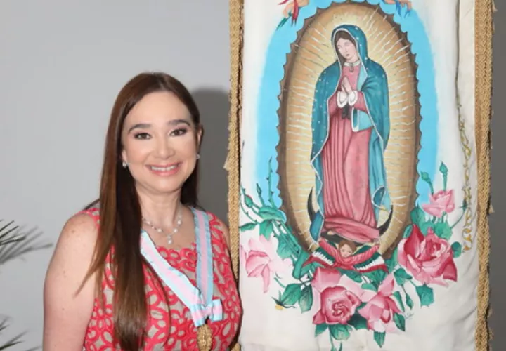 Cecilia Díaz de Fábrega, presidenta de la Asociación de Damas Guadalupanas. Foto: Cortesía