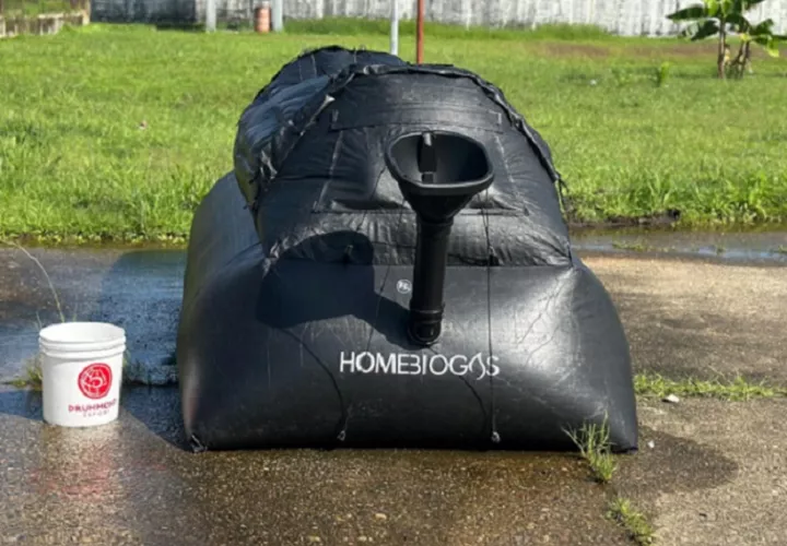 El HomeBiogas es una máquina que convierte los restos de comida en gas limpio y fertilizante orgánico. Foto: Diómedes Sánchez 