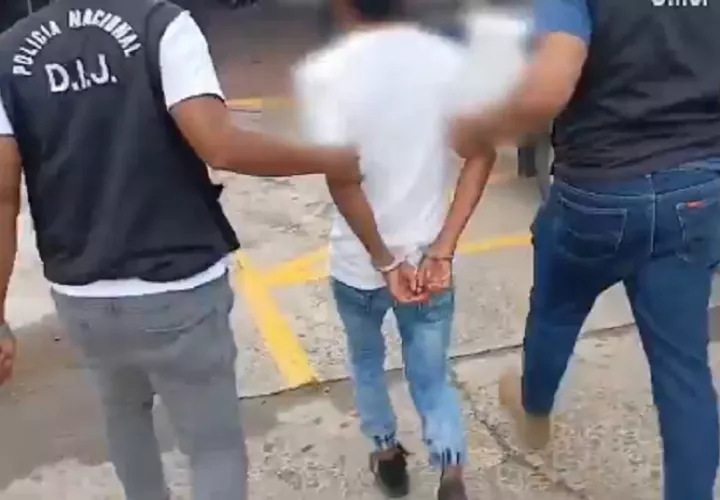 “Kaiker” fue detenido mediante una orden de captura emitida por la Sección de Homicidio y Femicidio de Panamá Oeste. Foto. Proteger y Servir
