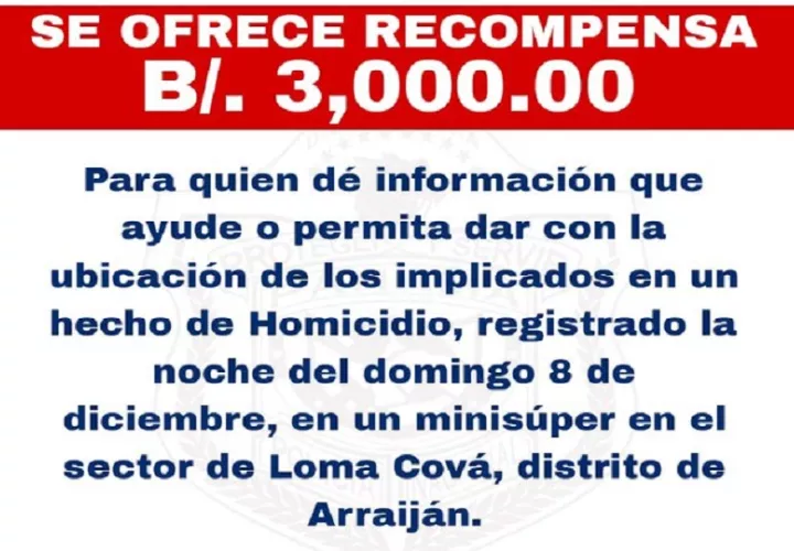 En redes sociales la Policía Nacional colocó la informaciíon con el fin de dar con los asaltantes y homicidas. 