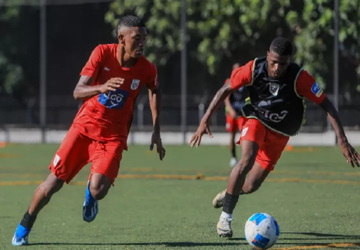 Jugadores de Panamá Sub-17 en los entrenamientos. Foto:FPF