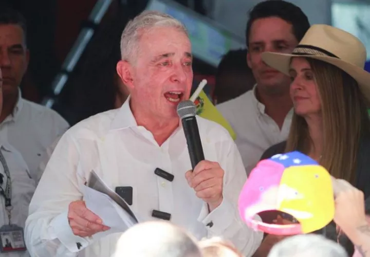 El expresidente de Colombia Álvaro Uribe. Foto: EFE