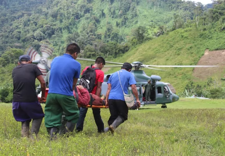 Las evacuaciones se realizan, principalmente, en áreas de difícil acceso. Foto: Cortesía Minseg