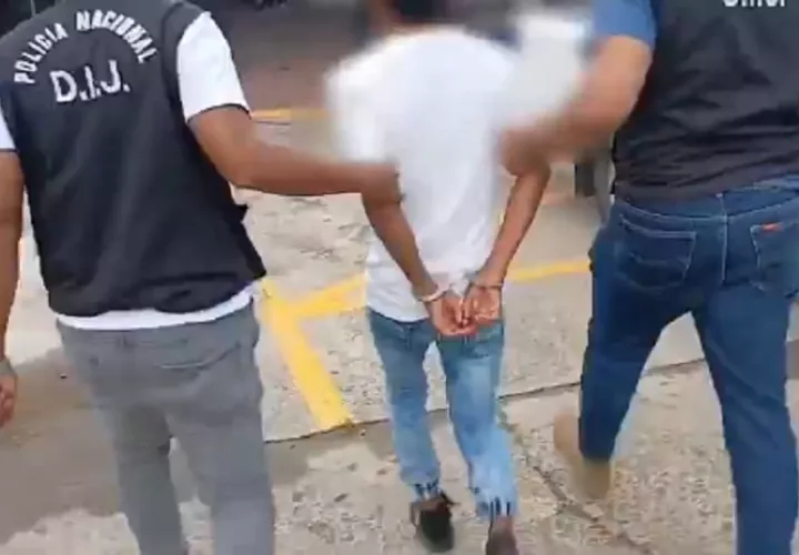 El segundo sospechoso Kaiker Urriola fue capturado también en Arraiján el pasado 12 de diciembre. Foto. Proteger y Servir