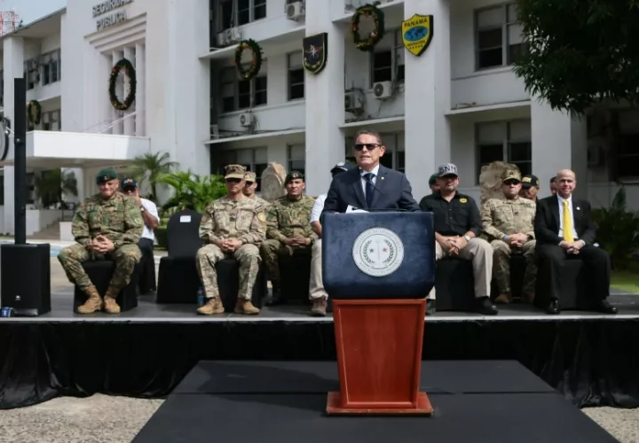 El ministro de Seguridad Pública, Frank Ábrego.