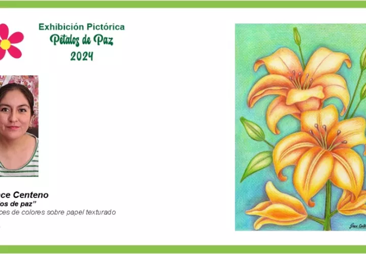 Grace Centeno (Perú)- "Lirios de paz". Foto: Cortesía
