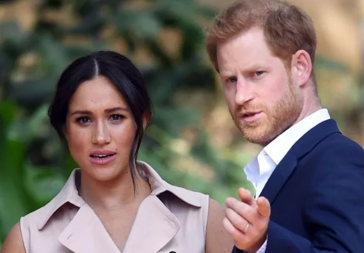 Meghan Markle y el príncipe Enrique. Foto: EFE