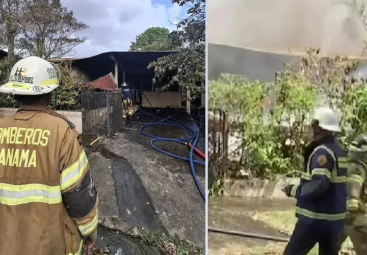 Según informes de las autoridades, las llamas atraparon a las víctimas en el baño de la vivienda. Foto: @bomberospanama