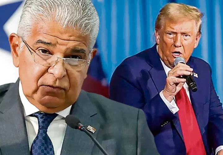 José Raúl Mulino y Donald Trump. Fotos: EFE