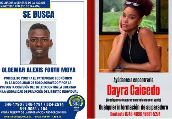 Se busca a Oldemar Alexis Forth Moya.