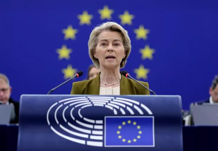 La presidenta de la Comisión Europea, Ursula von der Leyen. Foto: EFE