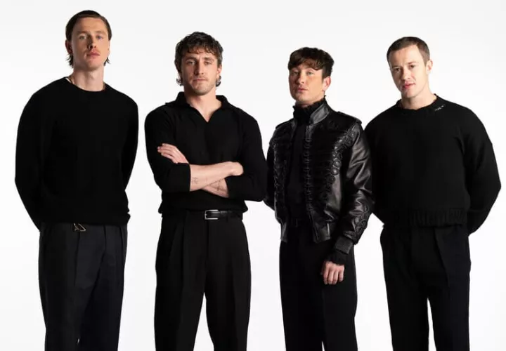 Sam Mendes, Paul Mescal, Joseph Quinn, Barry Keoghan y Harris Dickinson. Foto: EFE
