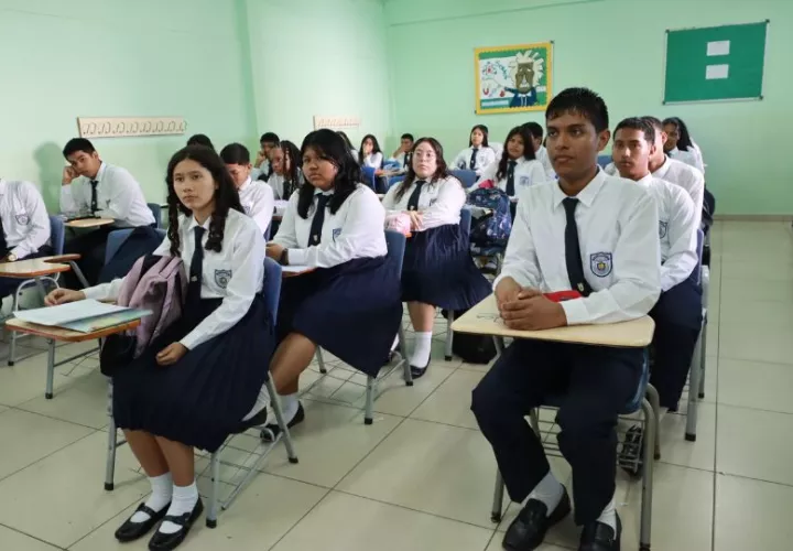 Los estudiantes están en la sexta semana del año escolar. Foto: Cortesía