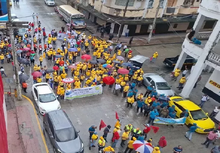 Manifestaciones en Colón. Foto: Cortesía