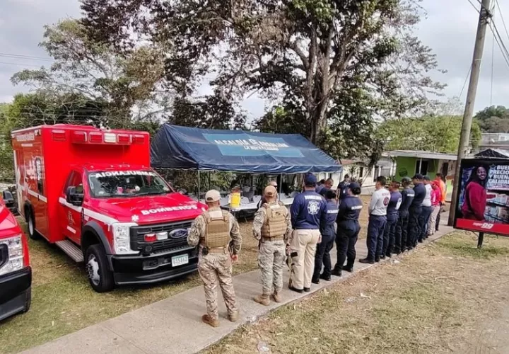 Puesto de Comando. Foto: Cortesía / Cuerpo de Bomberos