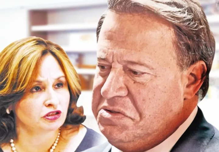 Juan Carlos Varela y Kenia Porcell. 