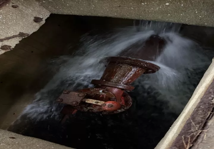 Daño afectará el suministro de agua potable. Foto: Cortesía