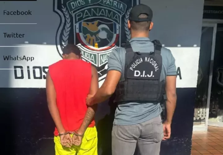 A este ciudadano le aprehendió por dos oficios por el delito contra la vida y la integridad personal en su modalidad de homicidio doloso agravado. Foto. Policía Nacional