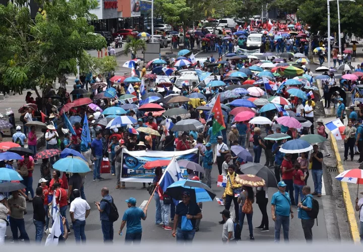 Los educadores cumplieron dos semanas de paro de labores. Foto: Cortesía