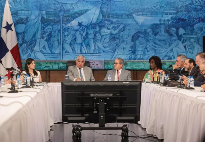 Reunión entre el presidente, José Raúl Mulino, con miembros Consejo Nacional de la Empresa Privada (Conep). Foto: Cortesía