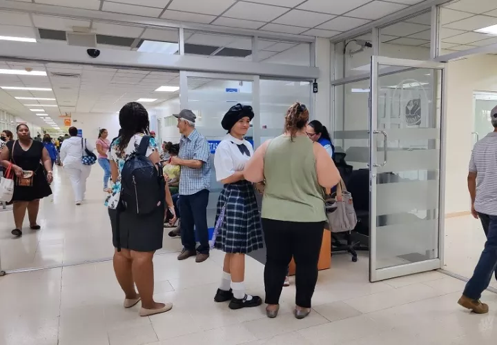 En la Policlínica Santiago Barraza de La Chorrera debieron reagendar sus citas al declararse en huelga un grupo de médicos. Foto. EricMontenegro