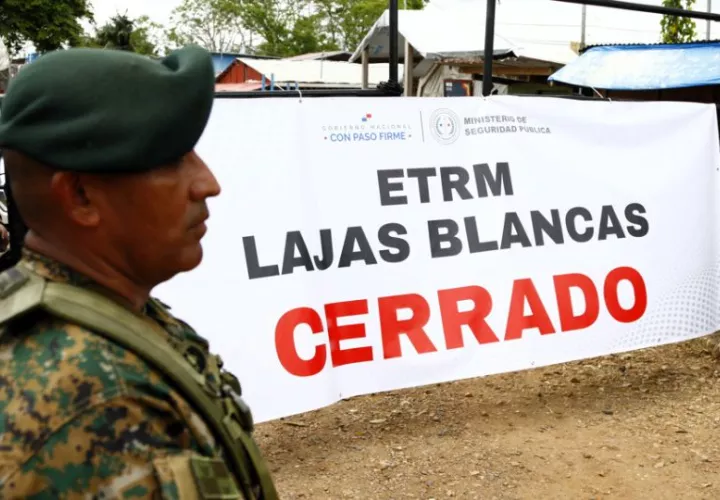 El Gobierno de Panamá cerró la principal estación migratoria a la salida del Darién. Foto: EFE