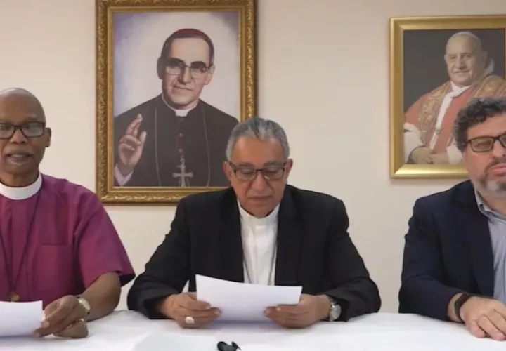 Líderes de la Conferencia Episcopal, el Comité Ecuménico y el Comité Interreligioso.