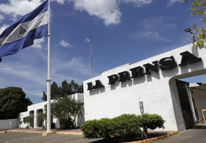 La fachada del diario La Prensa, en Managua (Nicaragua). Foto: EFE