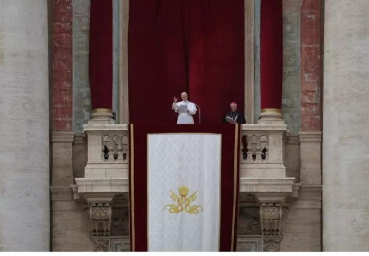 Fue el primer domingo como papa de León XIV. Foto: EFE/EPA/Massimo Percossi
