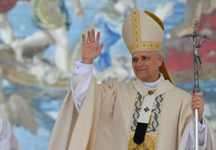 El papa León XIV ofició este domingo la misa del inicio de su pontificado en la plaza de San Pedro en el Vaticano. Foto: EFE