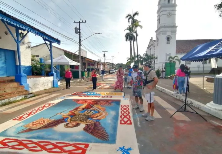 Alfombras del Corpus Christi. Foto: Thays Domínguez