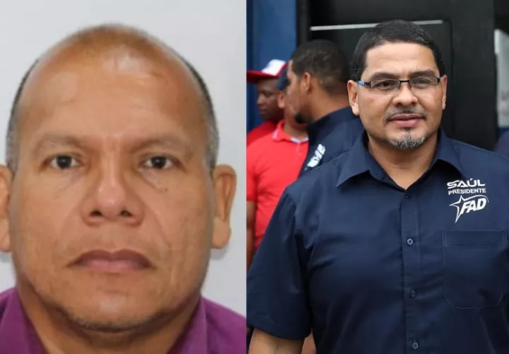 Erasmo Cerrud y Saúl Méndez, dirigentes del Suntracs. Foto: Cortesía