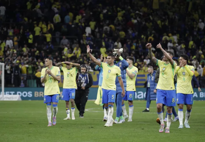 Jugadores de la selección de Brasil. Foto:EFE